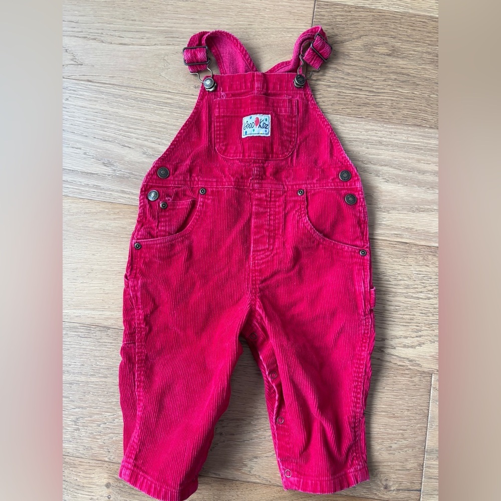 Vintage 90’ Good Kidz Corduroy Overalls 18mo